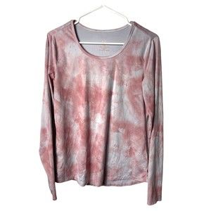 RBX Women’s long sleeve, athletic shirt Size medium Pink and white color